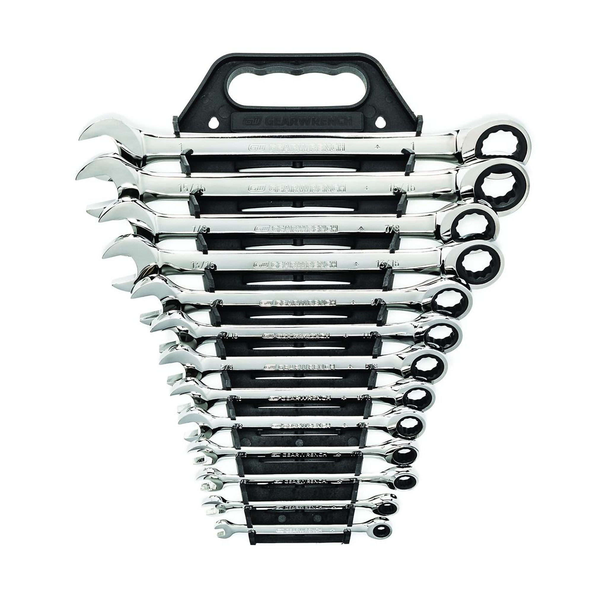 GearWrench Ratcheting Combination SAE Wrench Set — 13-Piece, 72-Tooth, 12-Point, Alloy Steel, Model# KDT9312